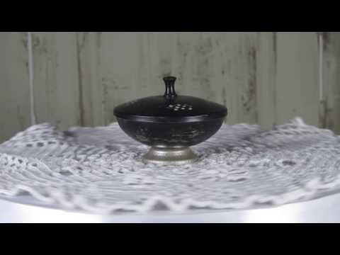 Soviet Union Metal vintage Powderbox, metal Powderbox from Russia