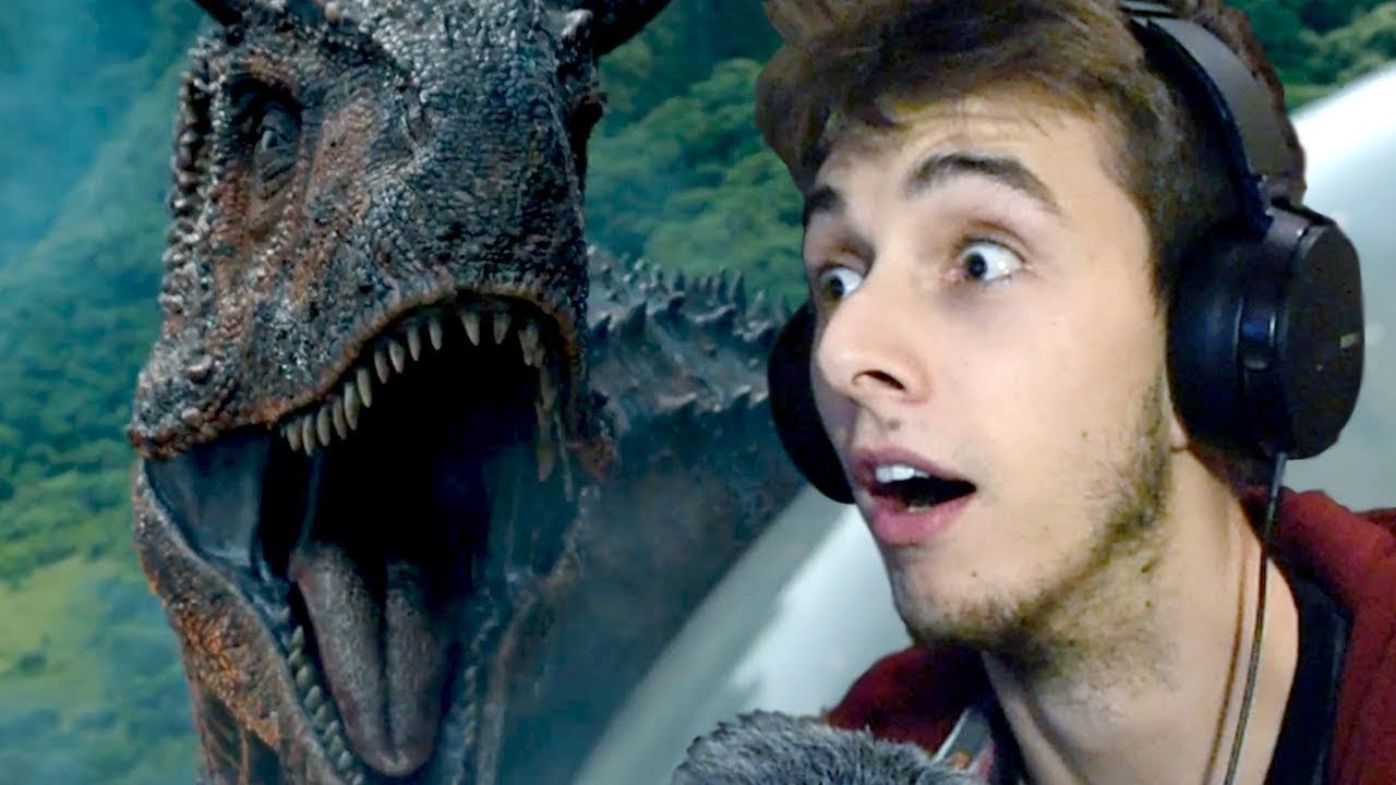 JURASSIC WORLD 2 TRAILER REACTION! (2018)