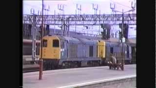 preview picture of video 'Trains In The 1990's   Crewe Diesel & Electric Variety 1990'