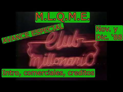 0244 Club Millonario (Avance Especial) - TCS Matutino, Noviembre y Diciembre 1988
