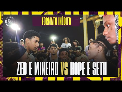 ZED E MINEIRO X HOPE E SETH - SEMI FINAL - BATALHA DO COLISEU - EDIÇÃO 134 - FORMATO 2X1