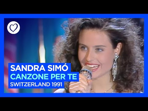 Sandra Simó - Canzone Per Te | Switzerland 🇨🇭 | Grand Final | Eurovision 1991