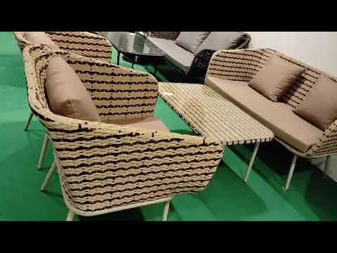Cane Wicker Outdoor Sofa
