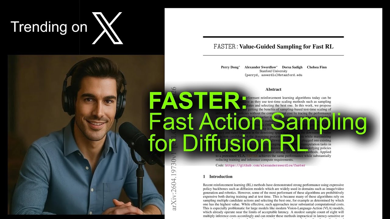 FASTER: Fast Action Sampling for Diffusion RL