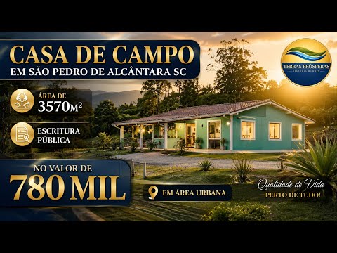 Casa de Campo na Grande Florianópolis - 3.750m2 | 780 mil