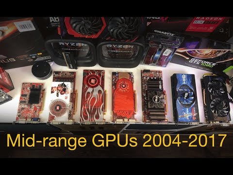 How do mid-range ATi GPUs compare 2004-2017
