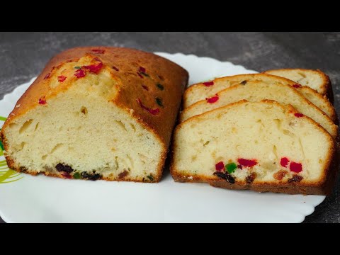 Bakery Style Fruit Cake Recipe | Soft, Spongy and Delicious Fruit Cake | Fruit Cake Recipe
