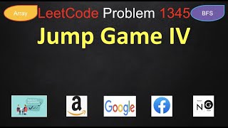 YouTube video 'Jump Game IV | jump game iv | leetcode 1345 | Graph BFS | Google Amazon'