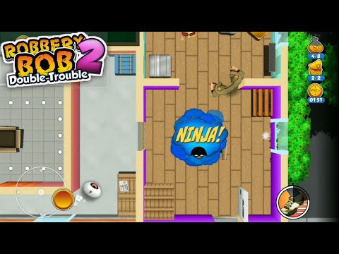 Robbery Bob 2 Seagull Bay Level 8 with 3-stars