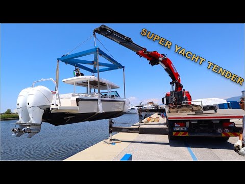 LAUNCHING A SUPER YACHT TENDER (Captain's Vlog 151)