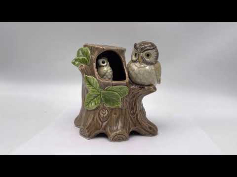 Vintage Otagiri Owl Music Box Plays Love Will Keep Us Together Baby Owl 1979