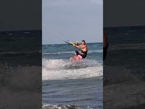 Kiteboarding at Tremembe, Icapui, Ceara Brazil 🇧🇷