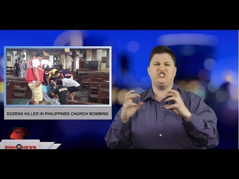 Dozens killed in Philippines church bombing (ASL - 1.27.19)