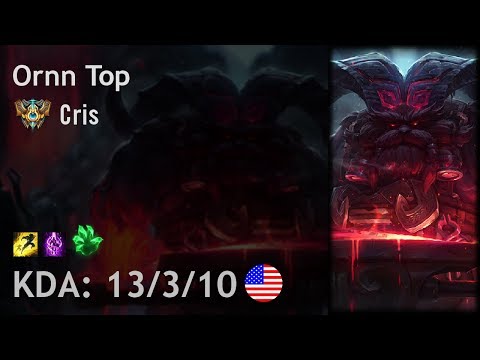 Ornn Top vs Gnar - Cris - NA Challenger Patch 7.24