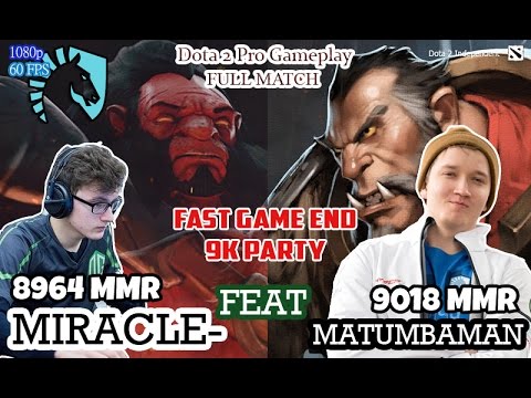 [Team Liquid] Matumbaman Lycanthrope Feat Miracle Axe - Fast Game 9k MMR Party