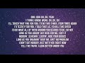 SZA Snooze 1 Hour Lyrics Loop