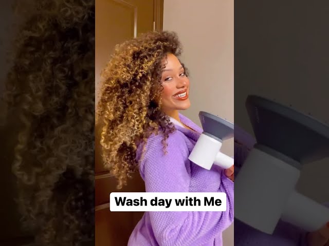 Video Teaser für Wash day with mt new @laifen_tech dryer!