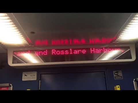 Irish Rail 29000 Class PA System - Dublin Connolly to Rosslare Europort (22/12/17)