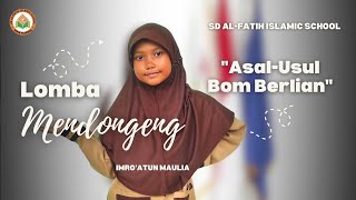 Download lagu Lomba Cerita Rakyat Banyuasin - 'Asal-usul Bom Berlian' by Imro'atun Maulia. mp3