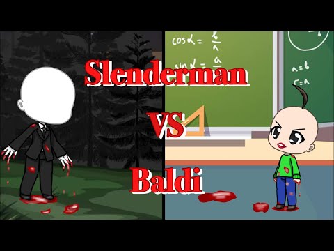 Slender Man VS Baldi rap battle // Gachaverse