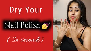 Dry Your Nail Polish Just In Seconds | Virtual Diva #shorts #nailpolishhacks