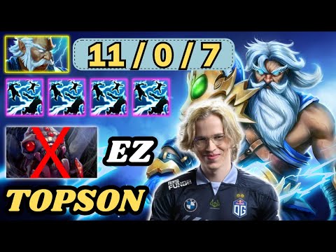🔥 TOPSON Zeus Midlane Highlights 🔥 BROODMOTHER DELETED EZ MID - Dota 2