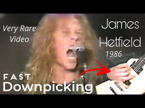 James Hetfield 1986 Downpicking Skills 🤯| Metallica Master of Puppets Live | Fastest Guitarist Ever
