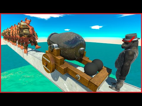 SQUAD vs CANNONBALL | ARBS - Animal Revolt Battle Simulator