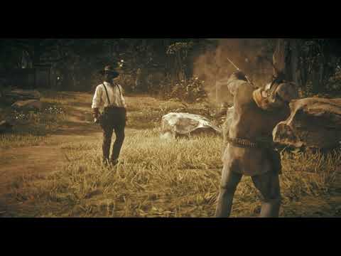 Red Dead Redemption 2 - Arthur and Lenny rob the Lemoyne Raiders