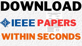How to download research papers for free|IEEE