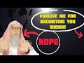 Backbiting Sheikh Assim & asking for forgiveness - assim al hakeem