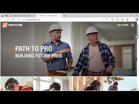 Home Depot Path to Pro Program Free online skills training