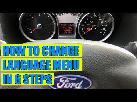 TUTORIAL: How to change language menu display from German to English on Ford Focus Mk2, in 6 steps