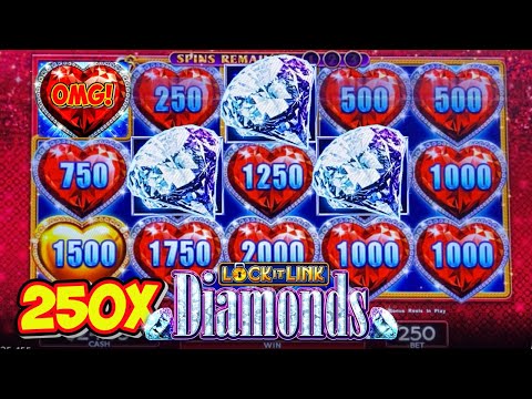 🔒💎 Lock It Link Diamonds: 250X Winning Slot Machine Session! 💰🎰 Scientific Games Magic!