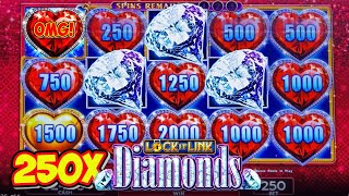 🔒💎 Lock It Link Diamonds: 250X Winning Slot Machine Session! 💰🎰 Scientific Games Magic!