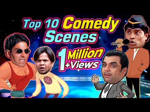 Top 10 Bollywood Comedy Scenes - Rajpal Yadav | Johnny Lever | Paresh Rawal | Akshay Kumar | Govinda