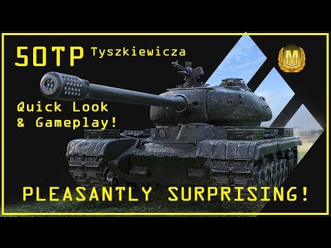 WOT Console: 50TP Tyszkiewicza || Quick Look & ACE TANKER Gameplay [12:04]!