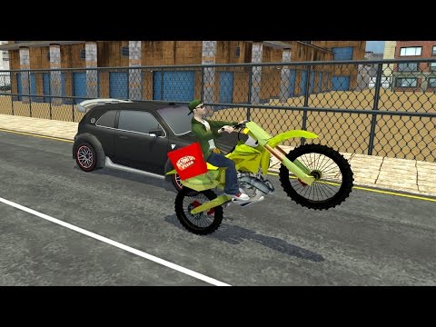 Moto Pizza Delivery Boy 3D Video