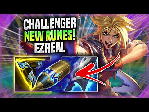 KOREAN CHALLENGER DOMINATING EZREAL WITH NEW RUNES! - Korean Challenger Plays Ezreal ADC vs Caitlyn!