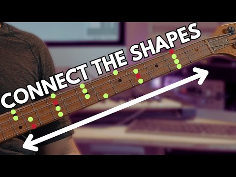 Learn EVERY Bass Pentatonic Shape & Connect Them 🔗