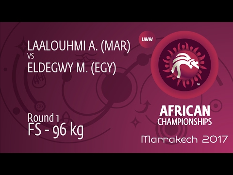 Round 1 FS - 96 kg: M. ELDEGWY (EGY) df. A. LAALOUHMI (MAR) by TF, 10-0