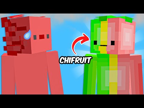 I played BEDWARS with Chifruit in MINECRAFT