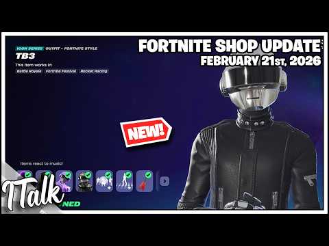 Fortnite Shop DAFT PUNK IS BACK + *NEW* PET! [February 21st, 2026] (Fortnite Chapter 7)