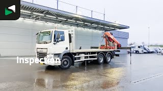 DAF CF 370 6X4 NL-Truck HMF1820-K4 Crane Manual Steelsuspension Big- flatbed truck for sale - Image 4 | Autoline DAF CF 370 6X4 NL-Truck HMF1820-K4 Crane Manual Steelsuspension Big- flatbed truck | Image 4 - Autoline