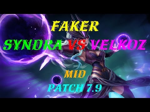 [SKT T1 FAKER] Syndra mid vs Vel Koz Patch 7.9 Brazil 2017