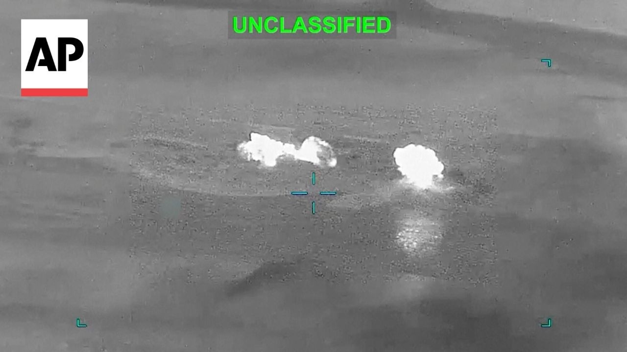Video | US Central Command releases video of strikes on Iran military targets