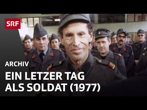 Discharge from the military (1977) | Swiss Army | Last day as a soldier | SRF Archive