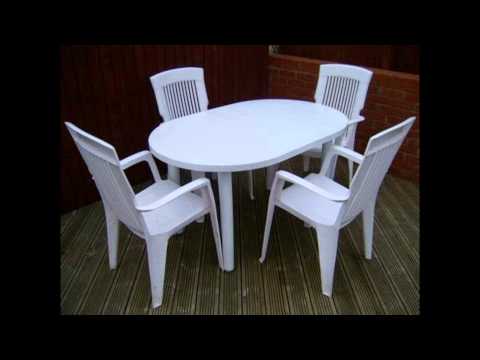Outdoor plastic tables and chairs overview