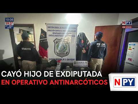 Cayó hijo de exdiputada en operativo antinarcóticos
