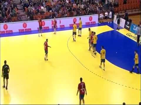 Ionut CIOBANU's goal: Serbia - Romania, (Goalkeeper goal in Handball)